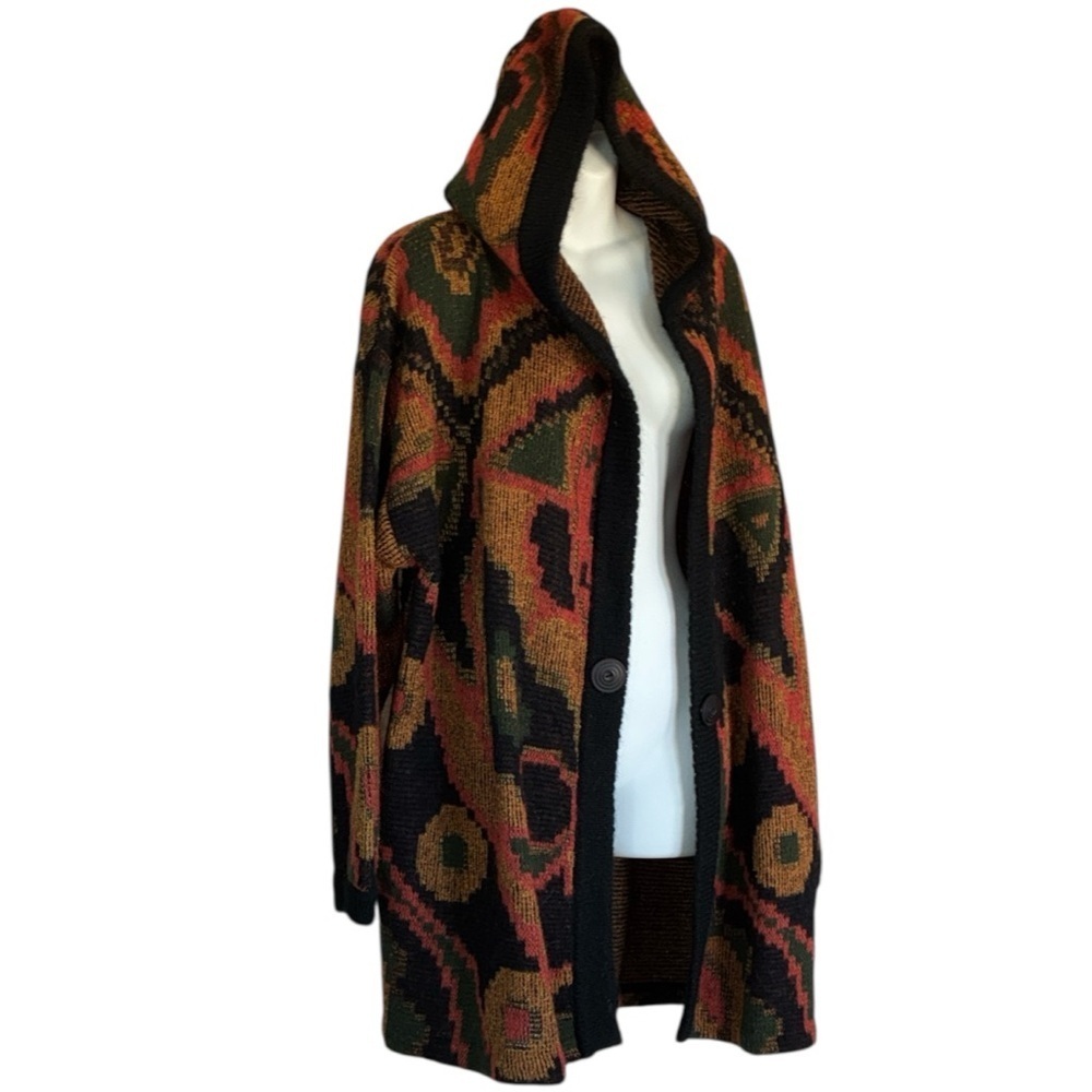 Stillman Studio heavy cardigan Sweater, Women's, L, Multicolor, EUC, Hoode
